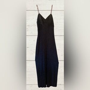 Navy blue glitter dress